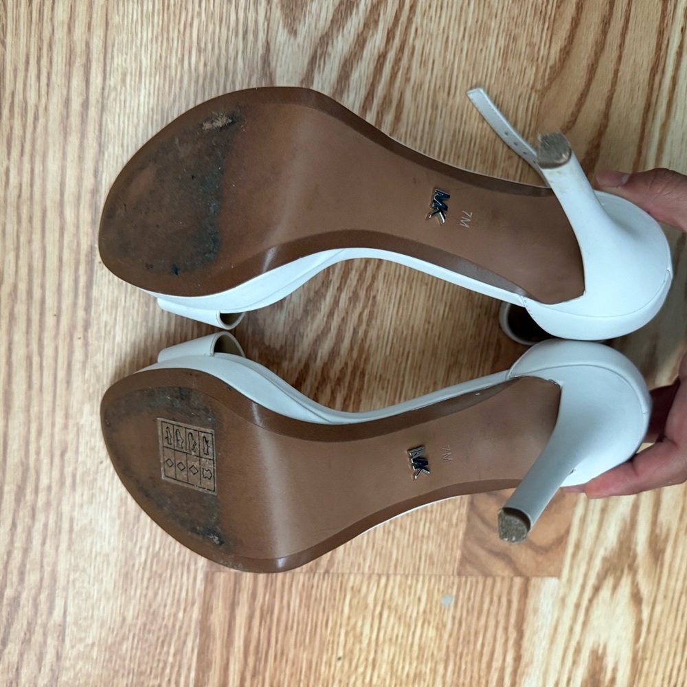Michael Kors White Heels - Picture 3 of 4